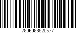 Código de barras (EAN, GTIN, SKU, ISBN): '7896086920577'