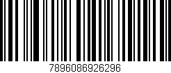 Código de barras (EAN, GTIN, SKU, ISBN): '7896086926296'
