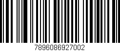 Código de barras (EAN, GTIN, SKU, ISBN): '7896086927002'