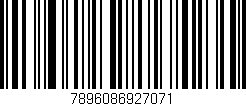 Código de barras (EAN, GTIN, SKU, ISBN): '7896086927071'