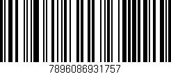 Código de barras (EAN, GTIN, SKU, ISBN): '7896086931757'