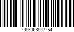 Código de barras (EAN, GTIN, SKU, ISBN): '7896086987754'