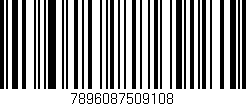 Código de barras (EAN, GTIN, SKU, ISBN): '7896087509108'