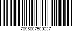 Código de barras (EAN, GTIN, SKU, ISBN): '7896087509337'