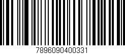 Código de barras (EAN, GTIN, SKU, ISBN): '7896090400331'