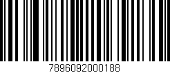 Código de barras (EAN, GTIN, SKU, ISBN): '7896092000188'