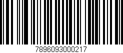 Código de barras (EAN, GTIN, SKU, ISBN): '7896093000217'