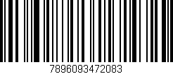 Código de barras (EAN, GTIN, SKU, ISBN): '7896093472083'