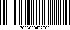 Código de barras (EAN, GTIN, SKU, ISBN): '7896093472700'