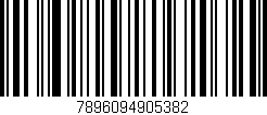 Código de barras (EAN, GTIN, SKU, ISBN): '7896094905382'
