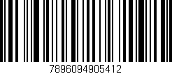 Código de barras (EAN, GTIN, SKU, ISBN): '7896094905412'