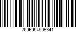 Código de barras (EAN, GTIN, SKU, ISBN): '7896094905641'