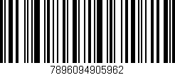 Código de barras (EAN, GTIN, SKU, ISBN): '7896094905962'
