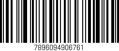 Código de barras (EAN, GTIN, SKU, ISBN): '7896094906761'