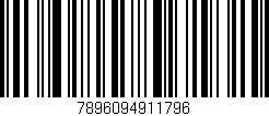 Código de barras (EAN, GTIN, SKU, ISBN): '7896094911796'