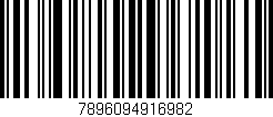 Código de barras (EAN, GTIN, SKU, ISBN): '7896094916982'