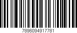 Código de barras (EAN, GTIN, SKU, ISBN): '7896094917781'