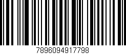 Código de barras (EAN, GTIN, SKU, ISBN): '7896094917798'