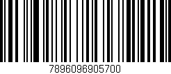 Código de barras (EAN, GTIN, SKU, ISBN): '7896096905700'