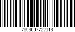 Código de barras (EAN, GTIN, SKU, ISBN): '7896097722016'
