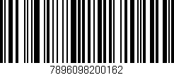Código de barras (EAN, GTIN, SKU, ISBN): '7896098200162'
