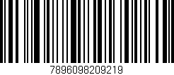 Código de barras (EAN, GTIN, SKU, ISBN): '7896098209219'