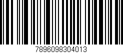 Código de barras (EAN, GTIN, SKU, ISBN): '7896098304013'