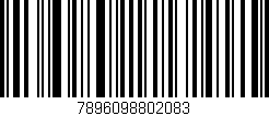Código de barras (EAN, GTIN, SKU, ISBN): '7896098802083'
