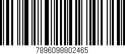 Código de barras (EAN, GTIN, SKU, ISBN): '7896098802465'