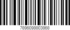 Código de barras (EAN, GTIN, SKU, ISBN): '7896098803868'
