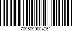 Código de barras (EAN, GTIN, SKU, ISBN): '7896098804261'