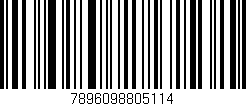 Código de barras (EAN, GTIN, SKU, ISBN): '7896098805114'