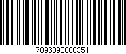 Código de barras (EAN, GTIN, SKU, ISBN): '7896098808351'
