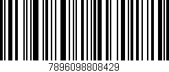 Código de barras (EAN, GTIN, SKU, ISBN): '7896098808429'