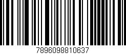 Código de barras (EAN, GTIN, SKU, ISBN): '7896098810637'