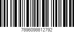 Código de barras (EAN, GTIN, SKU, ISBN): '7896098812792'
