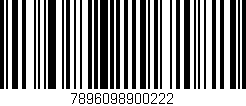 Código de barras (EAN, GTIN, SKU, ISBN): '7896098900222'