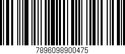 Código de barras (EAN, GTIN, SKU, ISBN): '7896098900475'
