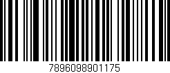 Código de barras (EAN, GTIN, SKU, ISBN): '7896098901175'