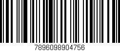 Código de barras (EAN, GTIN, SKU, ISBN): '7896098904756'