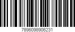 Código de barras (EAN, GTIN, SKU, ISBN): '7896098906231'