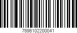 Código de barras (EAN, GTIN, SKU, ISBN): '7896102200041'