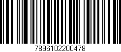 Código de barras (EAN, GTIN, SKU, ISBN): '7896102200478'