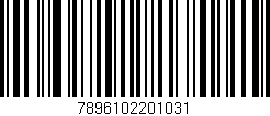 Código de barras (EAN, GTIN, SKU, ISBN): '7896102201031'