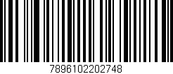 Código de barras (EAN, GTIN, SKU, ISBN): '7896102202748'