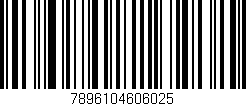 Código de barras (EAN, GTIN, SKU, ISBN): '7896104606025'