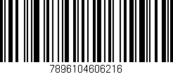 Código de barras (EAN, GTIN, SKU, ISBN): '7896104606216'
