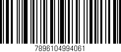 Código de barras (EAN, GTIN, SKU, ISBN): '7896104994061'