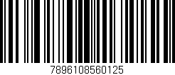 Código de barras (EAN, GTIN, SKU, ISBN): '7896108560125'