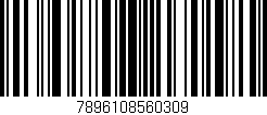 Código de barras (EAN, GTIN, SKU, ISBN): '7896108560309'